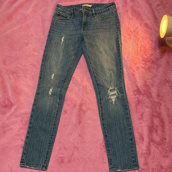 Levi's Red Label 711 Skinny Distressed Blue Jeans - Picture 6 of 6